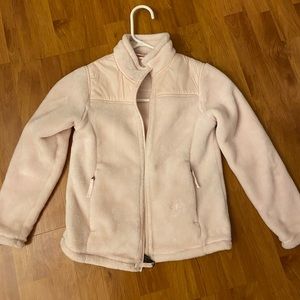Kids girls pale pink lightweight fleece